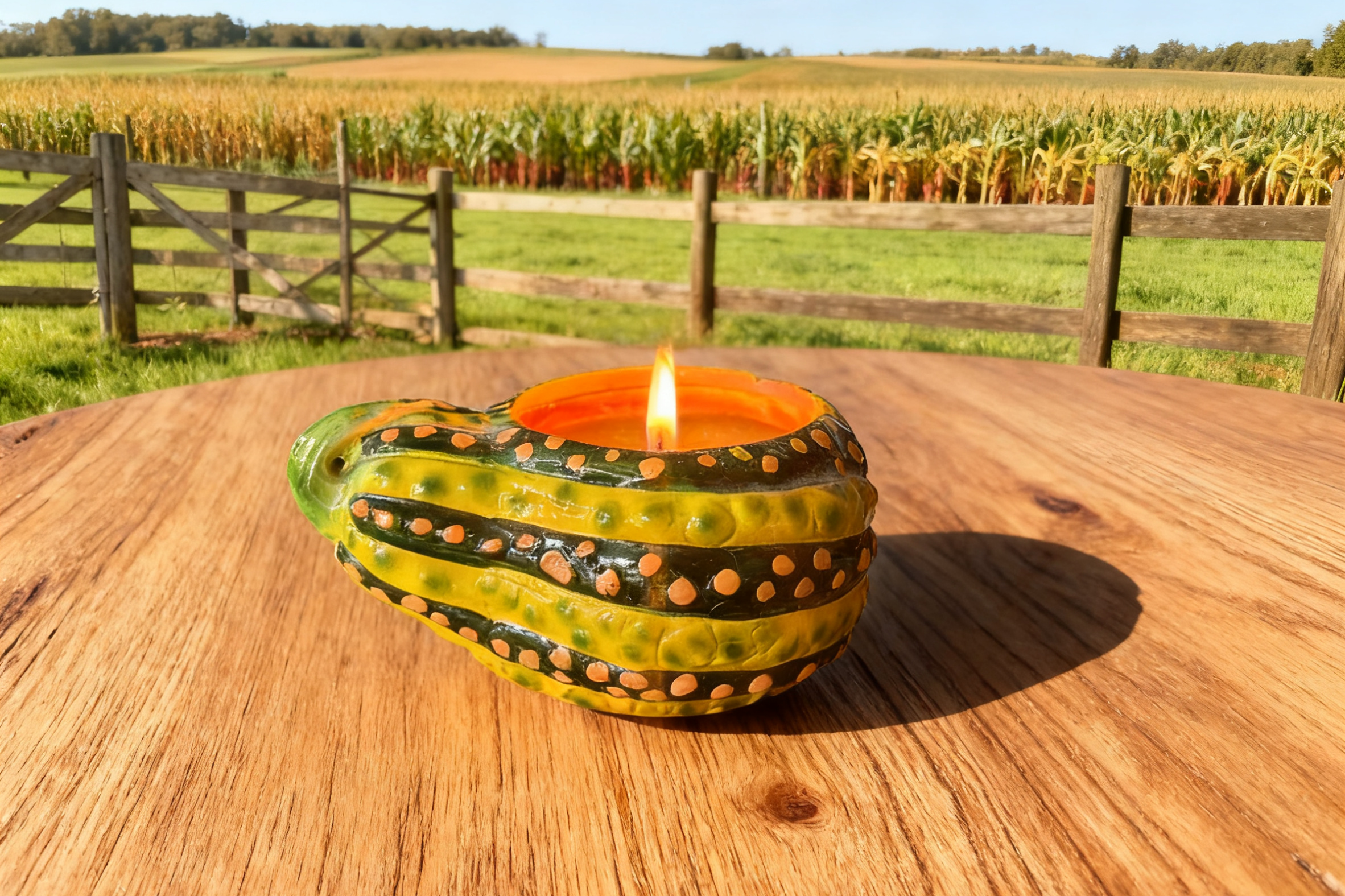 Ceramic Squash Candle